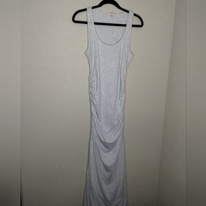 Victoria's Secret Grey Ruched Sleeveless Maxi Dress Size Medium